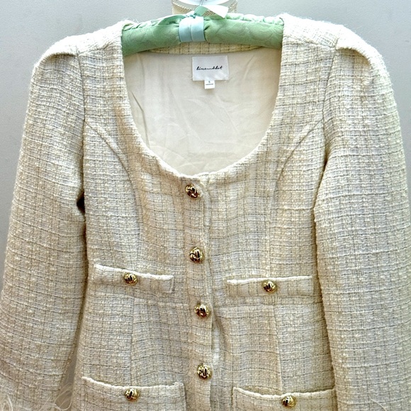 Line & Dot Kinzie Mini Dress in Ivory, size S - Picture 5 of 11